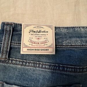 Flag & Anthem Women's Blue High Rise Jean Shorts